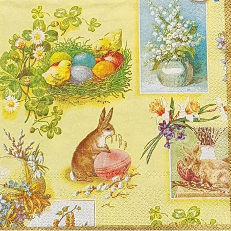 Serviette Motifs de Pâques