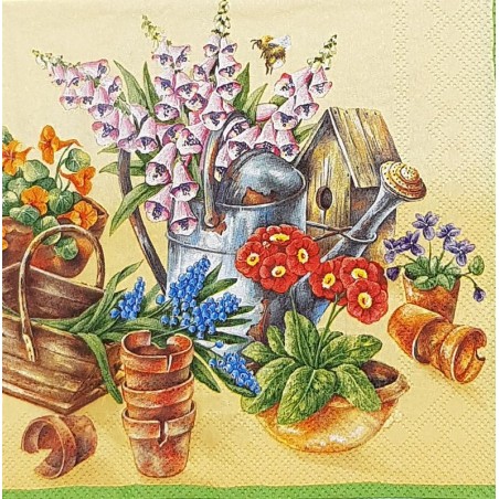 Serviette Dans le jardin