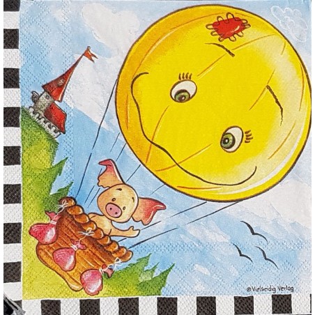 Serviette Mongolfière