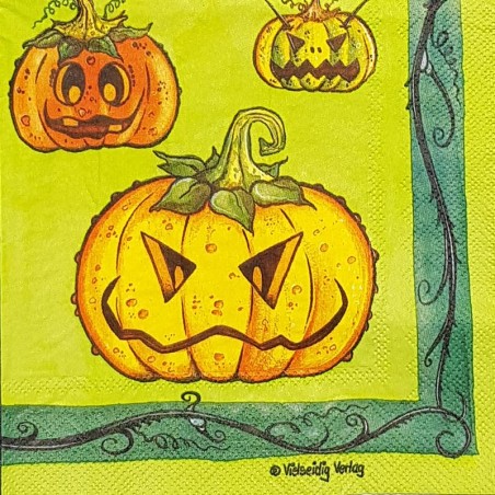 Serviette Citrouilles