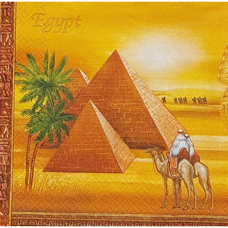 Serviette Pharaon et pyramides