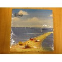 Serviette Deux bateaux sur la plage