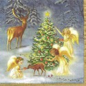 Serviette Anges de Noël