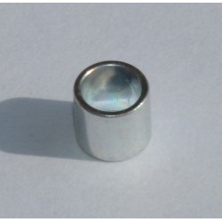 Perle à serrer argentée 4 mm